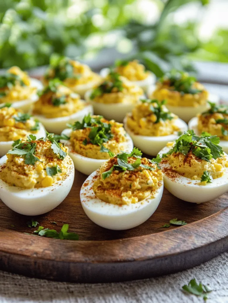 The first step in making deviled eggs is boiling the eggs. To achieve perfect hard-boiled eggs, follow this technique: