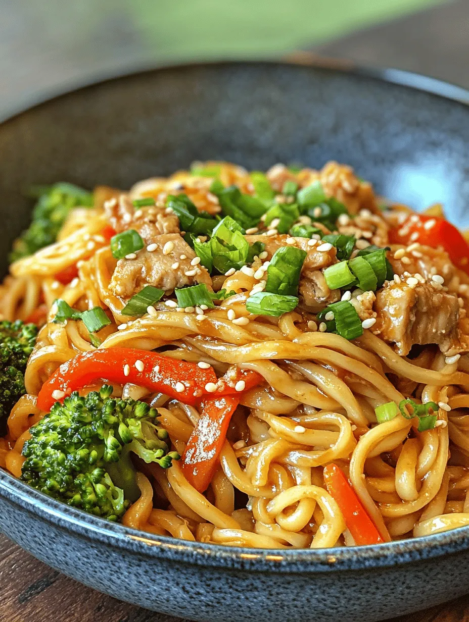 If you're looking for a quick, flavor-packed meal that can easily become a family favorite, look no further than Easy Spicy Pork Noodles. This delightful dish combines the savory richness of tender pork with the satisfying chewiness of egg noodles, all enveloped in a harmonious blend of spices and sauces. Perfect for busy weeknights or casual gatherings, this recipe stands out for its ability to deliver bold flavors without the fuss.