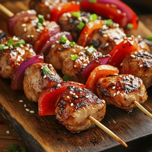 Teriyaki chicken skewers are an incredibly popular dish, celebrated for their deliciously sweet and savory flavor profile, making them a go-to option for gatherings, parties, and family dinners. The visual appeal of skewered meals, combined with their ease of handling, adds to their charm, allowing guests to enjoy a delightful mix of flavors without the need for formal dining. Whether you're hosting a summer barbecue, a cozy winter gathering, or a casual weeknight dinner, these skewers bring a taste of Japan right to your table.