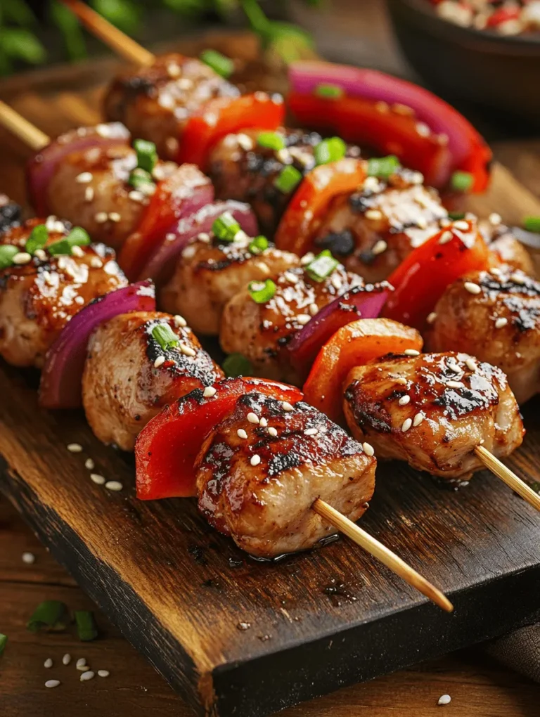 Teriyaki chicken skewers are an incredibly popular dish, celebrated for their deliciously sweet and savory flavor profile, making them a go-to option for gatherings, parties, and family dinners. The visual appeal of skewered meals, combined with their ease of handling, adds to their charm, allowing guests to enjoy a delightful mix of flavors without the need for formal dining. Whether you're hosting a summer barbecue, a cozy winter gathering, or a casual weeknight dinner, these skewers bring a taste of Japan right to your table.