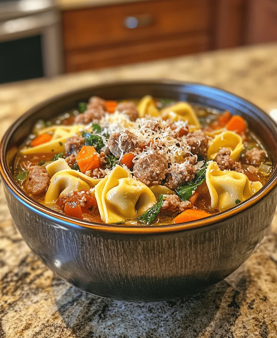 To truly appreciate the Hearty Sausage Tortellini Soup, it's essential to delve into its key components. Each ingredient plays a crucial role in creating the rich tapestry of flavors that make this soup so irresistible.