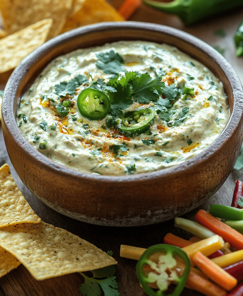 Dips have long been a staple of social gatherings and casual dining experiences, serving as the perfect accompaniment to an array of snacks and bites. Whether it's a lively game day, a summer barbecue, or a cozy movie night, a delicious dip can elevate the atmosphere and keep guests coming back for more. Among the myriad of options available, the Spicy & Creamy Jalapeno Dream Dip stands out as a true crowd-pleaser, enticing taste buds with its rich, creamy texture and delightful kick of heat.