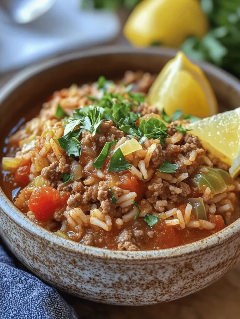 To create the best Cabbage Roll Soup Delight, it’s essential to understand the role of each ingredient. This knowledge will not only help you appreciate the dish more, but it will also empower you to make informed choices when preparing it.