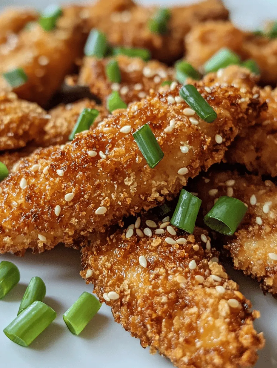 Crunchy Sesame Chicken Delight is a dish that perfectly embodies the magic of culinary fusion, bringing together the rich, savory flavors of Asian cuisine with the irresistible crunch of perfectly fried chicken. This recipe is not only a feast for the taste buds but also a visual delight, showcasing the vibrant colors and textures that make it appealing to both the eyes and the palate. With its golden-brown crust, complemented by a sweet and tangy sauce, Crunchy Sesame Chicken is a dish that can elevate any meal, whether it's a casual weeknight dinner or a special occasion.