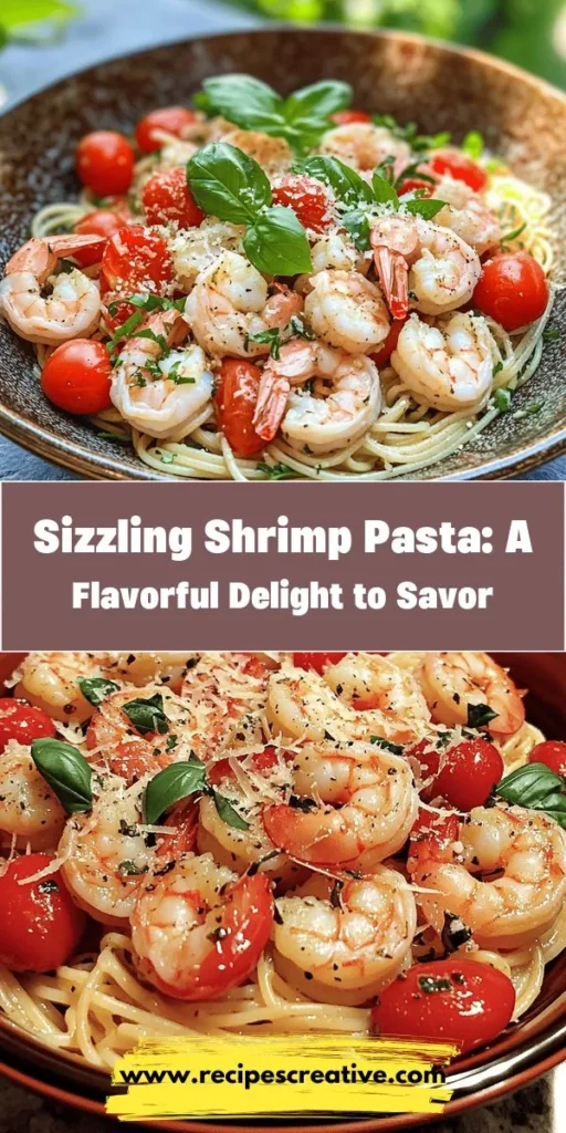 Indulge in the flavors of the ocean with Sizzling Shrimp Pasta Delight, a dish that perfectly blends succulent shrimp, al dente pasta, and vibrant veggies. This recipe is not just visually stunning but packed with nutrition and flavor. Perfect for casual dinners or special occasions! Elevate your cooking with this delicious, easy-to-make meal that everyone will love. Try it tonight! #ShrimpPasta #Foodie #DinnerInspiration #SeafoodLover #HealthyEating #PastaLovers #CookingAtHome