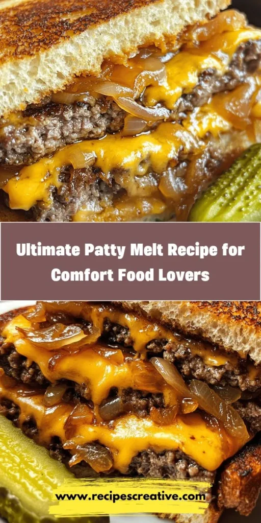 Discover the ultimate comfort food with our Sizzling Patty Melt Delight recipe! This tasty treat combines juicy beef, melted cheese, and caramelized onions between crispy, toasted bread. Perfect for weeknight dinners or brunch, this classic American dish invites you to customize with your favorite ingredients. Elevate your home cooking experience with this satisfying, nostalgic sandwich that never goes out of style. #PattyMelt #ComfortFood #RecipeIdeas #HomeCooking #Foodie