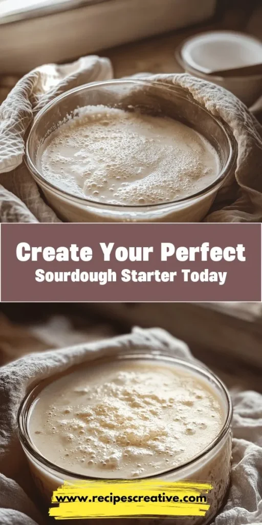 Dive into the world of sourdough baking with our guide to creating the perfect starter! This living culture of wild yeast and bacteria is key to achieving that unique flavor and texture in your bread. Follow our simple step-by-step instructions, learn about essential ingredients, and understand the science of fermentation. Whether you're a novice or an experienced baker, mastering your sourdough starter will unlock endless culinary possibilities! #Sourdough #Baking #BreadMaking #HomeBaking #Foodie #SourdoughStarter