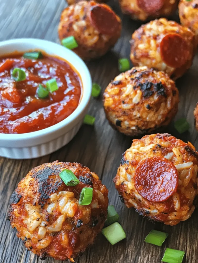 Before we dive into the cooking process, let’s take a closer look at the essential components that come together to create the mouthwatering Cheesy Pepperoni Rice Balls. Each ingredient plays a crucial role in building flavor and texture, ensuring that every bite is as delicious as the last.