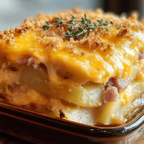 There's something undeniably comforting about a hearty casserole. Whether it's the warm, gooey cheese or the tender layers of perfectly cooked ingredients, casseroles have a special place in our hearts and homes. Among the myriad of casserole recipes, the Cheesy Delight Ham and Potato Casserole stands out as a quintessential dish that beautifully marries flavors and textures. This delightful casserole is perfect for family gatherings, weeknight dinners, or any occasion where comfort food is the star of the show.