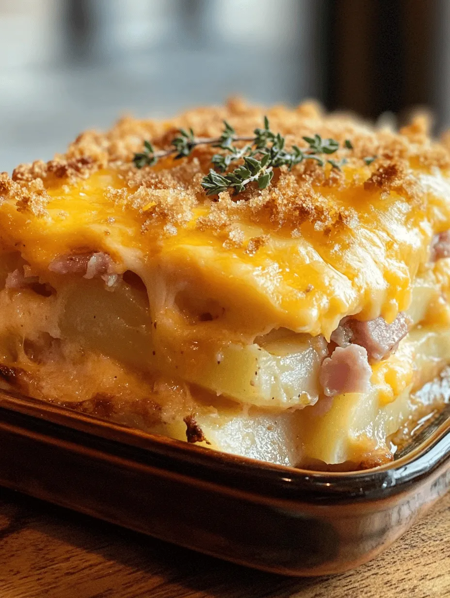 There's something undeniably comforting about a hearty casserole. Whether it's the warm, gooey cheese or the tender layers of perfectly cooked ingredients, casseroles have a special place in our hearts and homes. Among the myriad of casserole recipes, the Cheesy Delight Ham and Potato Casserole stands out as a quintessential dish that beautifully marries flavors and textures. This delightful casserole is perfect for family gatherings, weeknight dinners, or any occasion where comfort food is the star of the show.