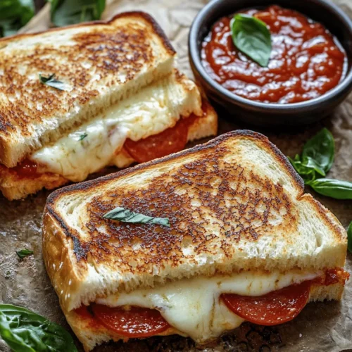 The culinary world is brimming with innovative and delicious combinations, and one of the most beloved comfort foods is undoubtedly the grilled cheese sandwich. This classic staple, known for its gooey, melted cheese enveloped in crispy bread, has been a favorite among kids and adults alike for generations. Now, imagine merging that classic favorite with the irresistible delight of pizza. Enter the Pizza Grilled Cheese—a delightful fusion that combines gooey mozzarella, savory toppings, and crispy, golden-brown sourdough.