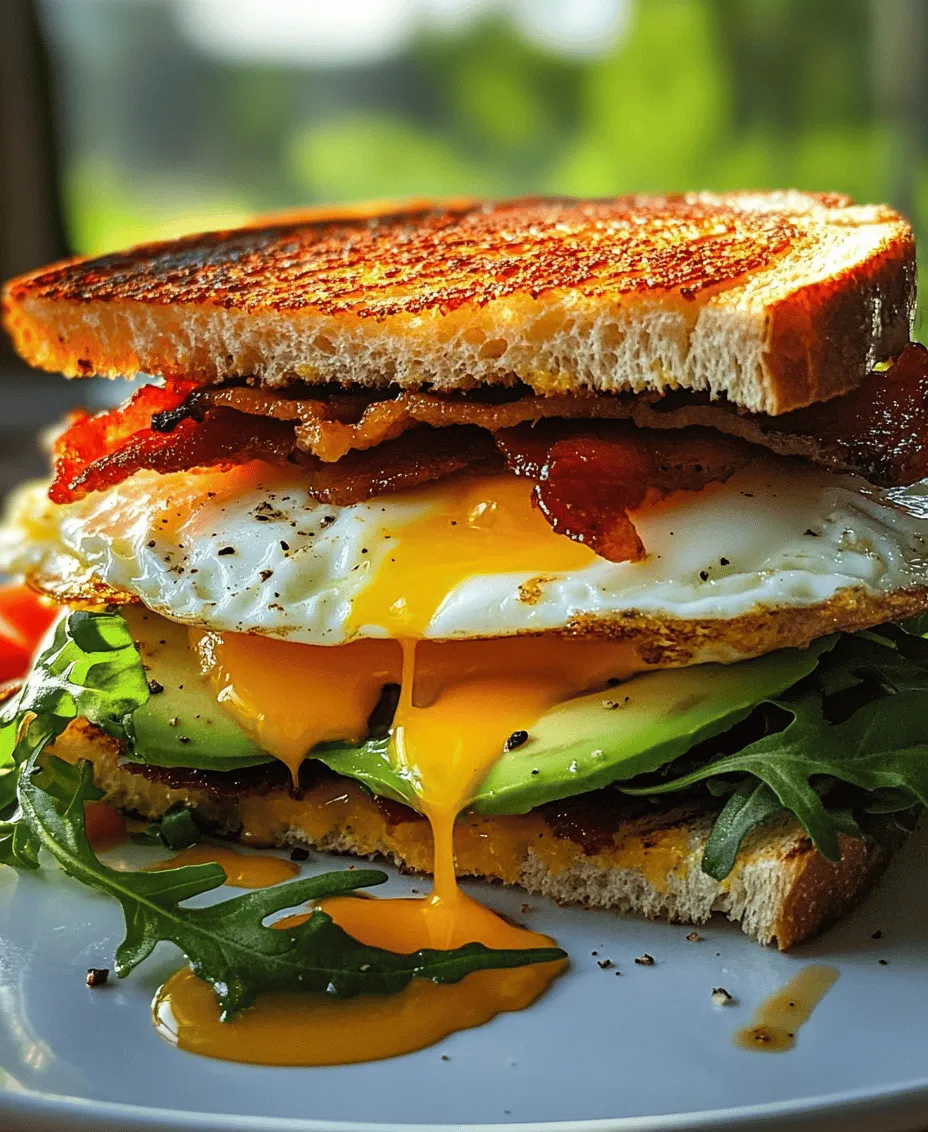 Begin your day with a delightful and hearty breakfast that not only satisfies your taste buds but also fuels your morning activities. The Sizzling Sunrise Griddle Breakfast Sandwich combines the rich flavors of crispy bacon, creamy avocado, and perfectly cooked eggs, all nestled between slices of buttery sourdough bread. This recipe is not only easy to prepare but also ideal for those busy mornings when you crave something delicious and fulfilling.