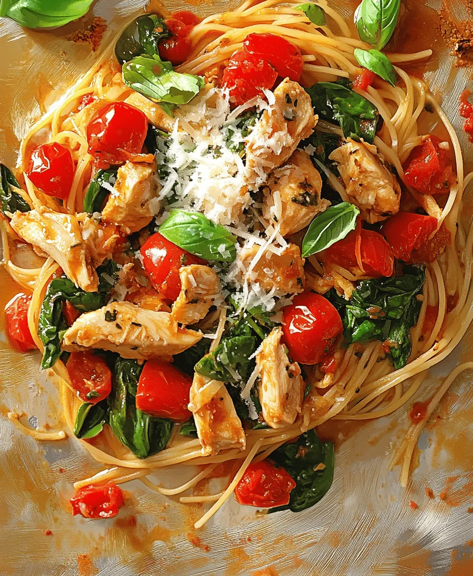 Tomato Spinach Chicken Spaghetti is more than just a meal; it's a culinary experience. At its core, this dish is a delightful combination of al dente pasta, protein-rich chicken, and nutrient-dense vegetables. The interplay of flavors and textures creates a dish that is both comforting and invigorating.