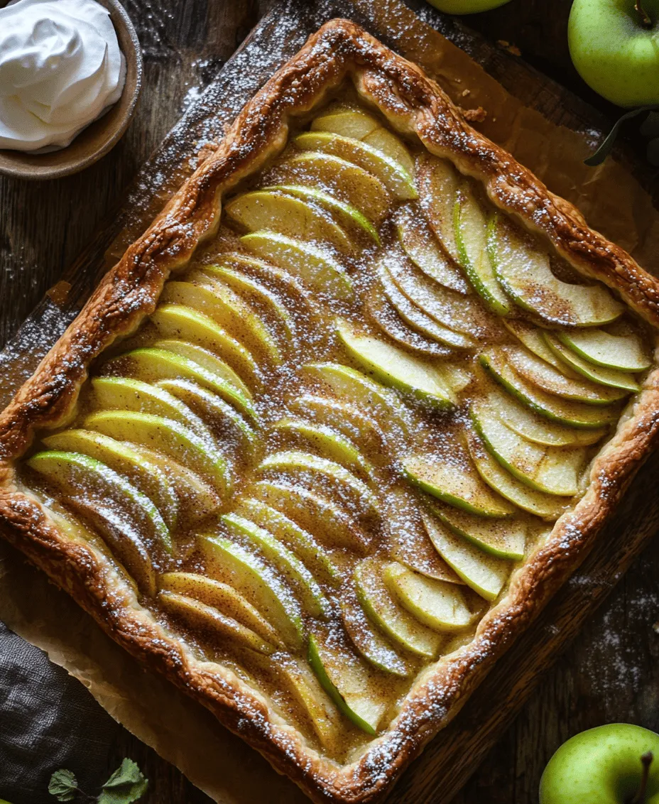 If you're searching for a dessert that effortlessly combines elegance with comfort, look no further than the Heavenly Puff Pastry Apple Tart. This delightful dish marries the light, flaky texture of puff pastry with the sweet, succulent taste of apples, creating a treat that is as pleasing to the palate as it is to the eye. The combination of these two elements not only results in a visually stunning dessert but also a harmonious blend of flavors that appeal to both young and old alike.