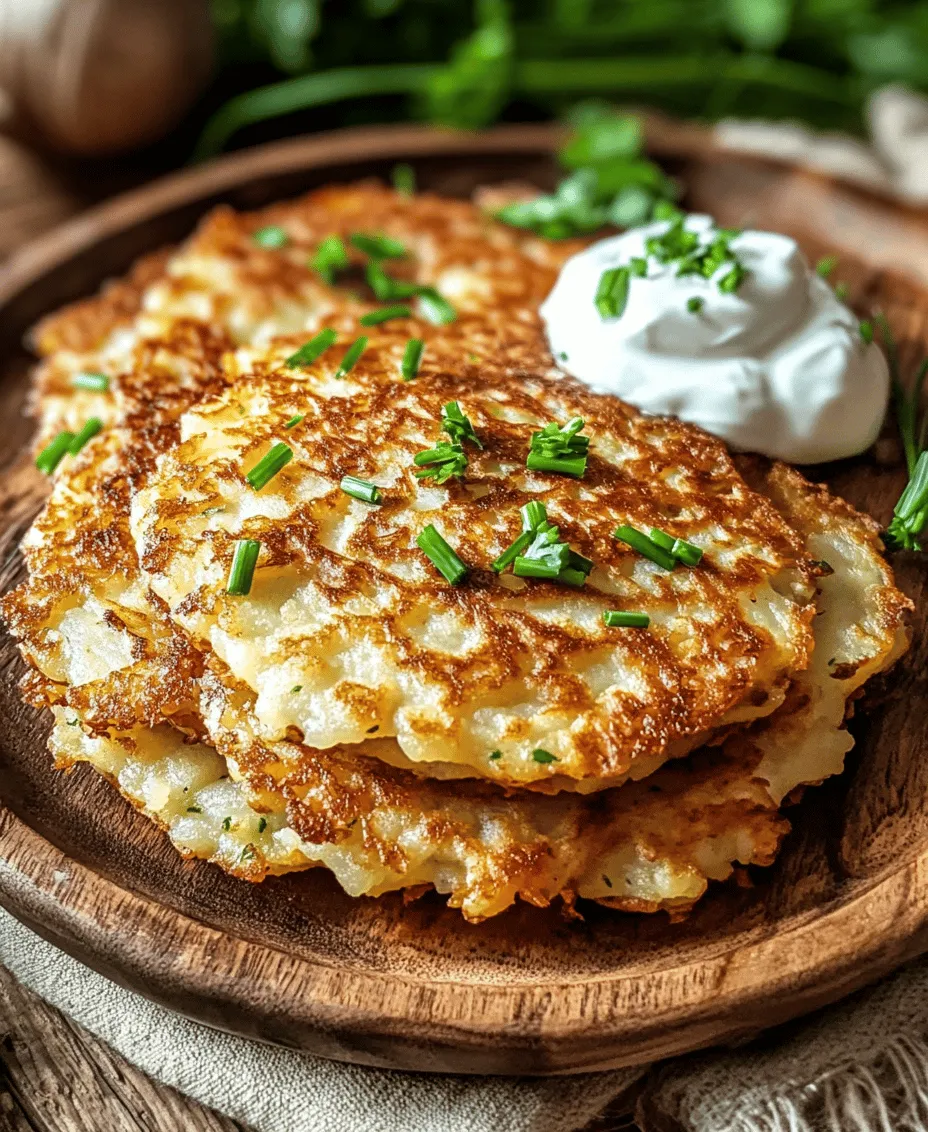 Potato pancakes, known by various names across different cultures, have secured their place as beloved comfort foods worldwide. Whether they are enjoyed as a breakfast staple, a delightful brunch addition, or a savory snack, these crispy delights have something for everyone. The appeal of crispy textures combined with fragrant, herb-infused flavors makes potato pancakes a standout dish that can be enjoyed at any time of the day.