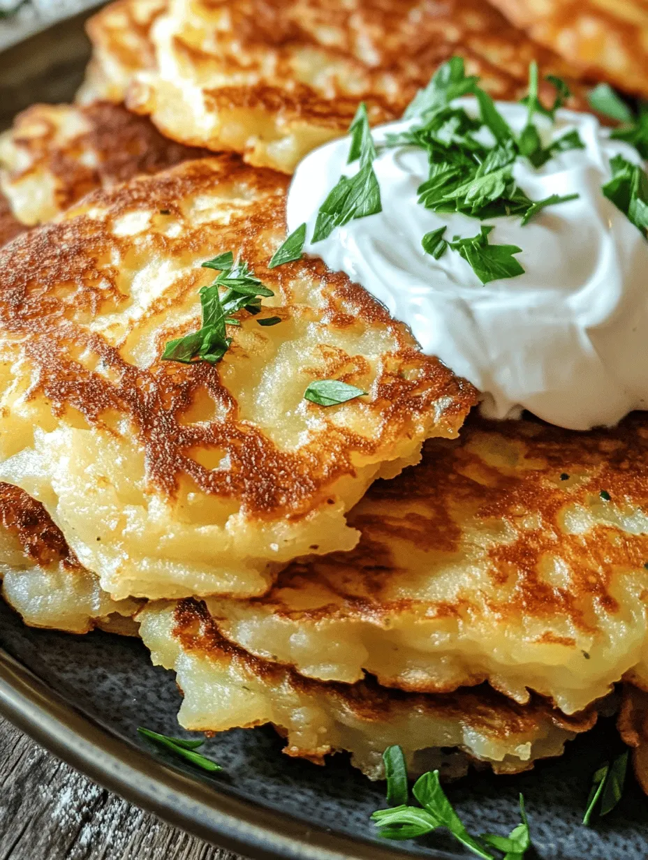 Potato pancakes have captured the hearts and palates of many around the world, making them a beloved dish across various cuisines. From the crispy latkes of Jewish tradition to the hearty rösti of Switzerland, these pancakes are a testament to the versatility of the humble potato. They can be enjoyed as a side dish, a snack, or even a main course, adapting to any meal and occasion. Today, we’re diving into the delightful world of Crispy Herb-Infused Potato Pancakes, a comforting dish that combines simple, accessible ingredients to create a deliciously crunchy treat.