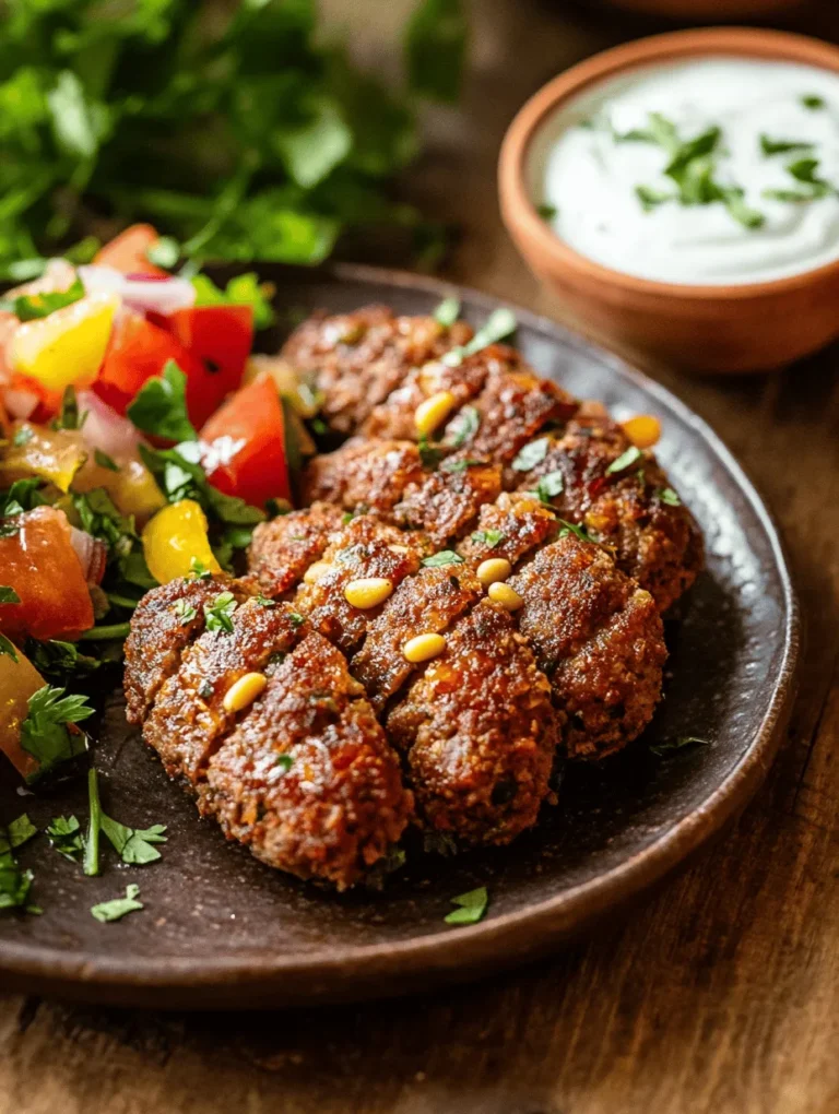 Baked Kibbeh Delight is a traditional Middle Eastern dish that brings together the rich flavors and textures of bulgur wheat, ground meat, and aromatic spices. This hearty dish is not only satisfying but also showcases the culinary heritage of the region. Originating from Lebanon and spreading across various Middle Eastern countries, Kibbeh has become a beloved symbol of communal dining and festivity. The dish is often associated with family gatherings, special occasions, and holidays, making it a staple in many households. In this article, we will delve into the history and cultural significance of Kibbeh, provide a detailed recipe, and guide you through the preparation process, ensuring that you can create this delightful dish at home.