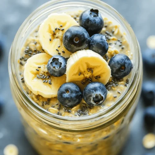 In recent years, overnight oats have surged in popularity as a convenient and nutritious breakfast option. For those leading busy lives, the idea of waking up to a ready-made meal is not only appealing but also allows for a nourishing start to the day. Overnight oats, particularly the Energizing Overnight Blueberry Banana Oats, offer a delightful combination of flavors and textures, making them a favorite among health-conscious individuals. This recipe is an excellent way to kickstart your mornings, ensuring you have the energy needed to power through your day.