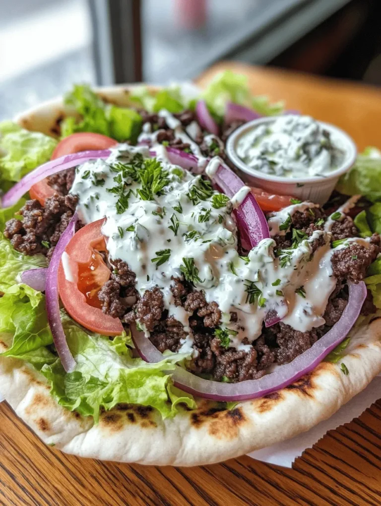 Gyros, a beloved staple of Greek cuisine, have garnered immense popularity worldwide for their irresistible combination of flavors and textures. This traditional dish, characterized by its savory meat, fresh vegetables, and aromatic sauces, is a go-to choice for those seeking a satisfying and delicious meal. In this article, we will explore a delightful twist on this classic dish: Sizzling Gyros Delight with Tzatziki Sauce.