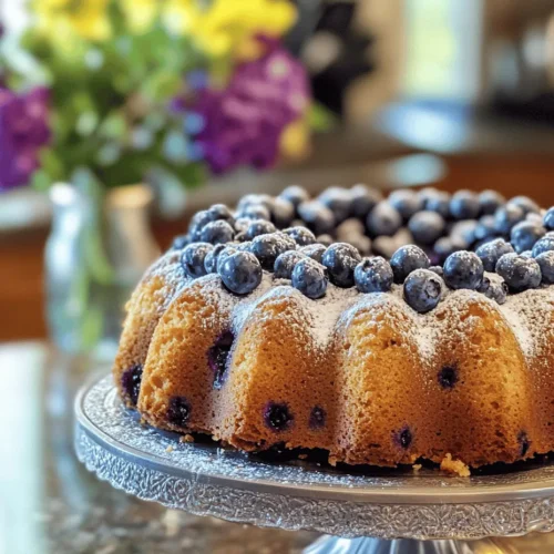 The Morning Bliss Bundt Cake is more than just a dessert; it’s a celebration of flavors that can transform your breakfast table into a delightful feast. This moist and flavorful cake combines the richness of butter and eggs with the refreshing tang of buttermilk and the sweetness of blueberries, topped off with a delightful crunch from walnuts or pecans. Whether you’re looking to impress guests at a brunch gathering, reward yourself during a quiet morning, or simply enjoy a slice of sweetness with your coffee, this cake is the perfect companion.