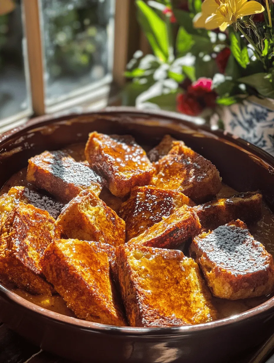 Imagine waking up to the enticing aroma of freshly baked French toast, its golden-brown edges perfectly crisped, and the soft, pillowy center waiting to be savored. Now, elevate that experience with a luxurious twist: Overnight Crème Brûlée French Toast. This dish transforms the classic breakfast favorite into something extraordinary, combining the rich creaminess of crème brûlée with the comforting familiarity of French toast.