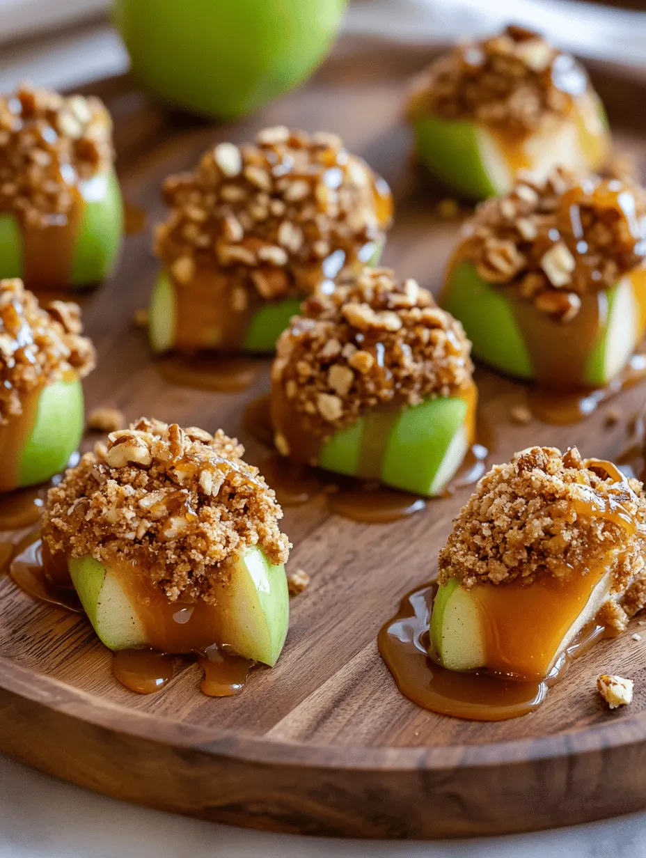 Discover the perfect blend of sweetness and crunch with our Crispy Caramel-Apple Bites. This delightful recipe transforms ordinary apples into a gourmet treat, ideal for snacking or as a delectable dessert. Imagine biting into a crisp apple wedge coated in a luscious caramel-like glaze that crackles with every munch. It’s a snack that balances the tartness of the apple with the rich sweetness of brown sugar and cinnamon, creating a mouthwatering experience that will leave your taste buds dancing.