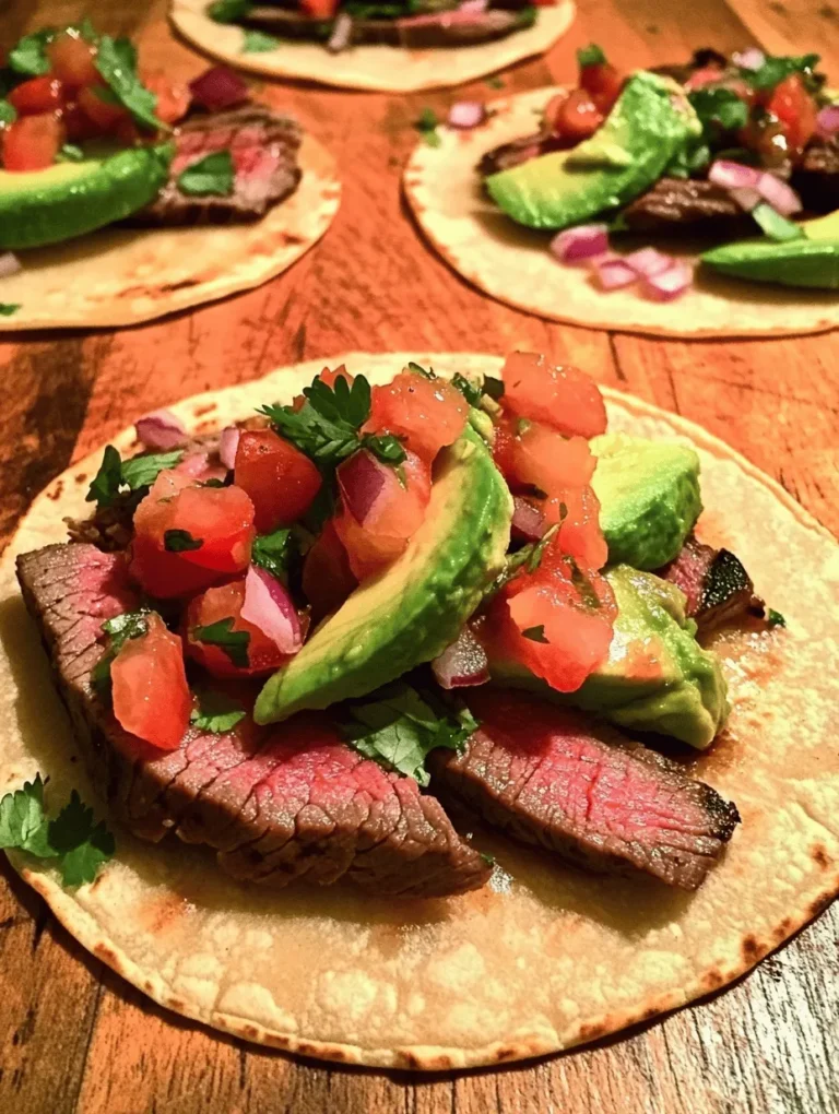 Flank steak is a cut of beef that comes from the abdominal muscles of the cow. This cut is known for its long, flat shape and pronounced grain, which makes it a favorite among chefs and home cooks alike. When cooked properly, flank steak boasts a rich beefy flavor and a satisfying chew that pairs beautifully with the fresh ingredients typically found in tacos.