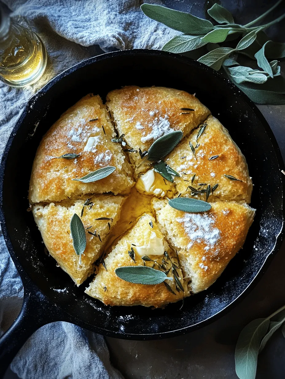 Skillet breads are an exciting culinary trend that has taken the baking world by storm. Unlike traditional breads that require long hours of rising and baking, skillet breads offer a quick and satisfying alternative. The beauty of skillet cooking lies in its simplicity and efficiency—perfect for both novice bakers and seasoned chefs looking to whip up something delicious in a short amount of time. Among the myriad of tasty options for skillet bread, Fluffy Skillet Sage Bread stands out with its unique flavor profile. The aromatic herb sage infuses the bread with an earthy richness, complementing the soft, fluffy texture beautifully.