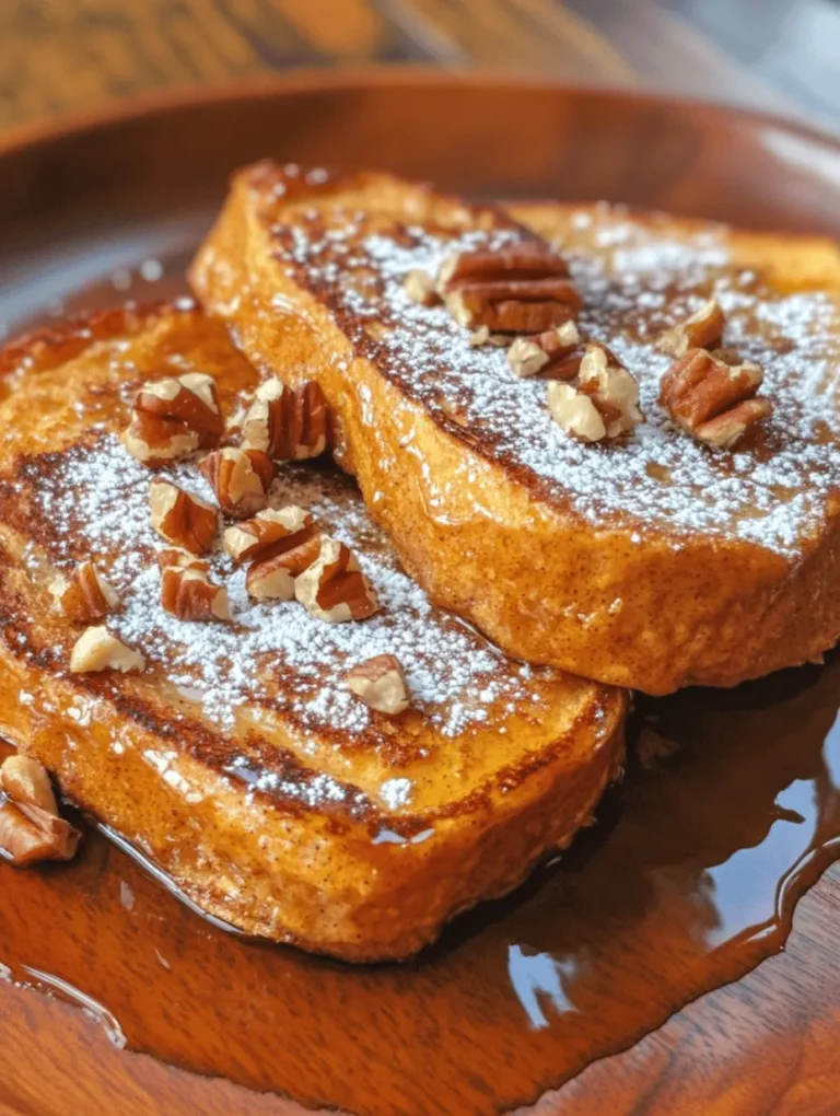 The importance of seasonal flavors cannot be overstated. As we transition from summer to fall, our taste preferences often shift toward heartier, more comforting foods. Pumpkin Spice French Toast embodies this transition perfectly, offering a dish that is not only satisfying but also rich in the flavors we associate with autumn.