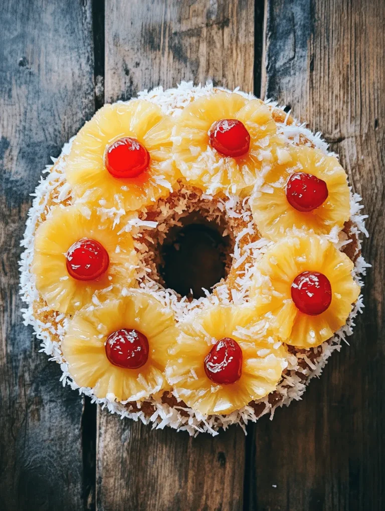 Imagine a warm slice of cake, infused with the bright flavors of the tropics, melting deliciously in your mouth. The Tropical Bliss Pineapple Upside Down Bundt Cake is not just a dessert; it’s an experience that encapsulates the essence of a sunny getaway. This delightful twist on the classic pineapple upside-down cake combines moist cake layers with the tropical sweetness of pineapple, creamy coconut, and crunchy macadamia nuts, transporting you to an island paradise with every bite.