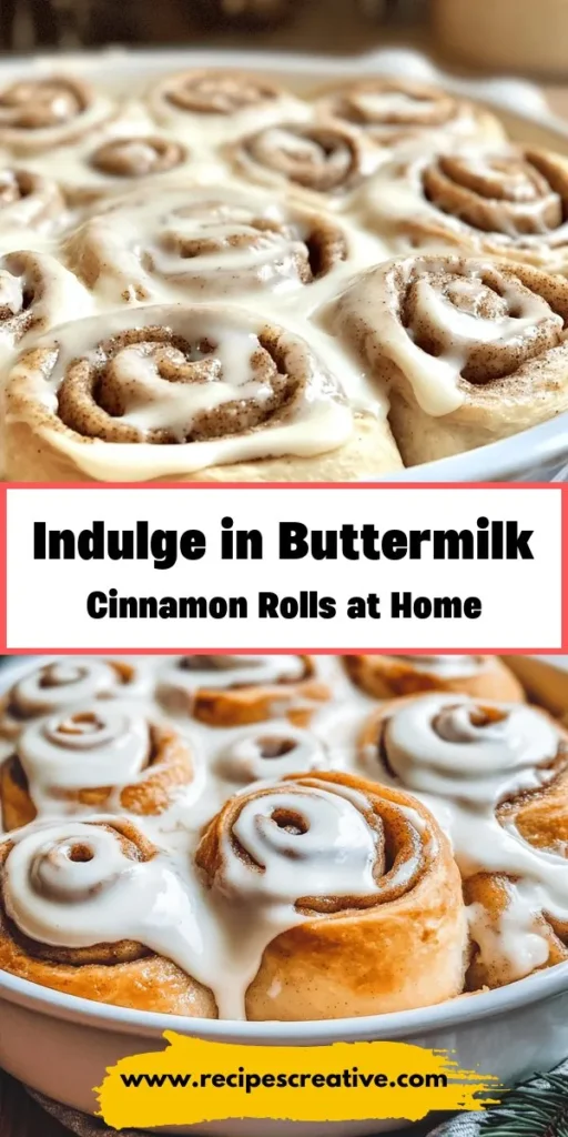 Indulge in the comforting aroma of freshly baked Buttermilk Cinnamon Rolls! This delightful recipe elevates the classic treat with the addition of buttermilk, ensuring each roll is soft, tender, and bursting with flavor. Perfect for family gatherings or a cozy weekend breakfast, these rolls are paired with a luscious cream cheese frosting that takes them to another level. Bake love into every bite! #CinnamonRolls #BakingFromScratch #ComfortFood #Homemade #Buttermilk #SweetTreats #Foodie