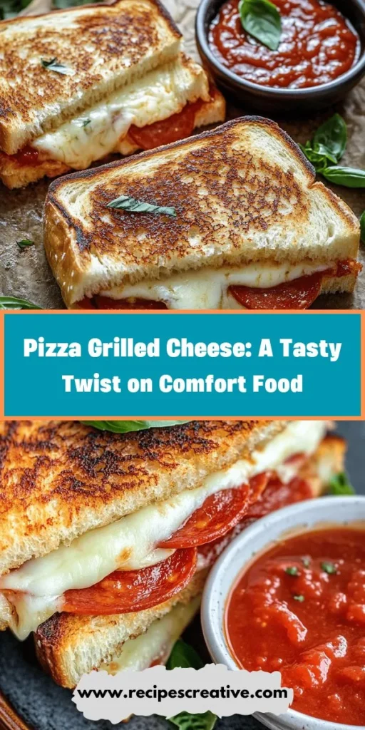 Discover the ultimate comfort food mashup with this Pizza Grilled Cheese recipe! Combining gooey mozzarella, savory pizza toppings, and crispy sourdough bread, this delicious fusion will satisfy all your cravings. Perfect for lunch or dinner, it's easy to customize with your favorite ingredients. Plus, enjoy tips for grilling to perfection and pairing ideas! Dive into this mouthwatering experience today! #PizzaGrilledCheese #ComfortFood #FoodMashup #RecipeInspiration #CheesyGoodness