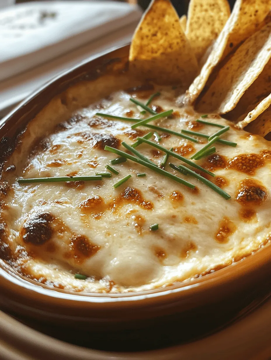 The Spicy Cheesy Onion Bliss Dip is a perfect harmony of flavors. The sweet, tender caramelized onions serve as the star ingredient, providing a deep, rich sweetness that perfectly balances the creaminess of the cheeses. Cream cheese and sour cream form a luscious base that adds a velvety texture, while the addition of mozzarella brings a gooey, stretchy quality that is simply irresistible. To elevate this dip further, sharp cheddar cheese introduces a delightful tang, and a touch of spice adds just the right kick to keep things interesting.