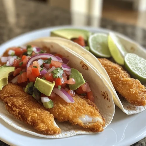 Fish tacos have surged in popularity over the years, becoming a beloved staple in casual dining and street food scenes across the globe. Originating from the coastal regions of Mexico, these flavorful bites encapsulate the essence of fresh ingredients and vibrant flavors. The combination of crispy fried fish tucked into a warm tortilla, topped with zesty red onion-tomato salsa, creates an irresistible dish that appeals to seafood lovers and culinary adventurers alike.