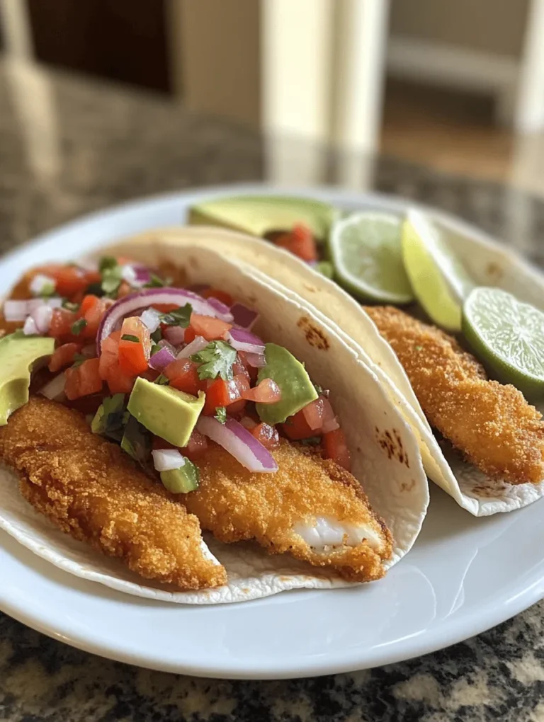 Fish tacos have surged in popularity over the years, becoming a beloved staple in casual dining and street food scenes across the globe. Originating from the coastal regions of Mexico, these flavorful bites encapsulate the essence of fresh ingredients and vibrant flavors. The combination of crispy fried fish tucked into a warm tortilla, topped with zesty red onion-tomato salsa, creates an irresistible dish that appeals to seafood lovers and culinary adventurers alike.