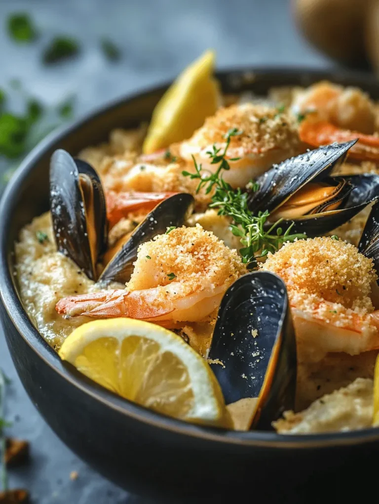 For seafood enthusiasts, few dishes evoke the same level of excitement and anticipation as a Gourmet Seafood Cassolette. This sumptuous seafood bake is a celebration of the ocean’s bounty, featuring an enticing combination of fresh mussels, succulent shrimp, tender scallops, and flaky fish, all enveloped in a rich, creamy sauce. The beauty of a cassolette lies not only in its delicious flavors but also in its ability to bring people together, making it the perfect centerpiece for gatherings and special occasions.