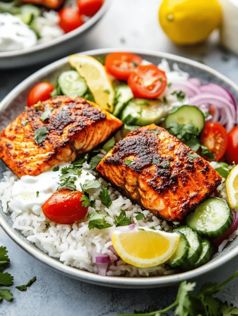 Tandoori Salmon Rice Bowls are an exquisite fusion of flavors and nutrition that perfectly encapsulates the essence of modern dining. This dish combines marinated salmon fillets, infused with aromatic tandoori spices, served over a bed of fluffy jasmine rice and vibrant fresh vegetables. With a preparation time of just 20 minutes, it’s an ideal choice for busy weeknights, yet it’s elegant enough for entertaining guests. The appeal of Tandoori Salmon Rice Bowls lies not only in their rich flavors but also in their health benefits, making them a favorite among health-conscious foodies and culinary enthusiasts alike.
