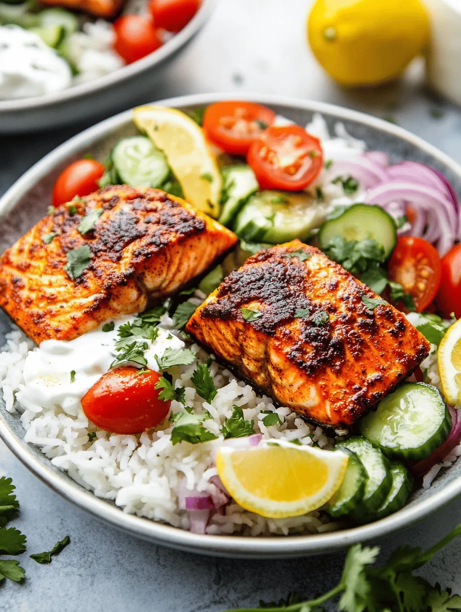 Tandoori Salmon Rice Bowls are an exquisite fusion of flavors and nutrition that perfectly encapsulates the essence of modern dining. This dish combines marinated salmon fillets, infused with aromatic tandoori spices, served over a bed of fluffy jasmine rice and vibrant fresh vegetables. With a preparation time of just 20 minutes, it’s an ideal choice for busy weeknights, yet it’s elegant enough for entertaining guests. The appeal of Tandoori Salmon Rice Bowls lies not only in their rich flavors but also in their health benefits, making them a favorite among health-conscious foodies and culinary enthusiasts alike.