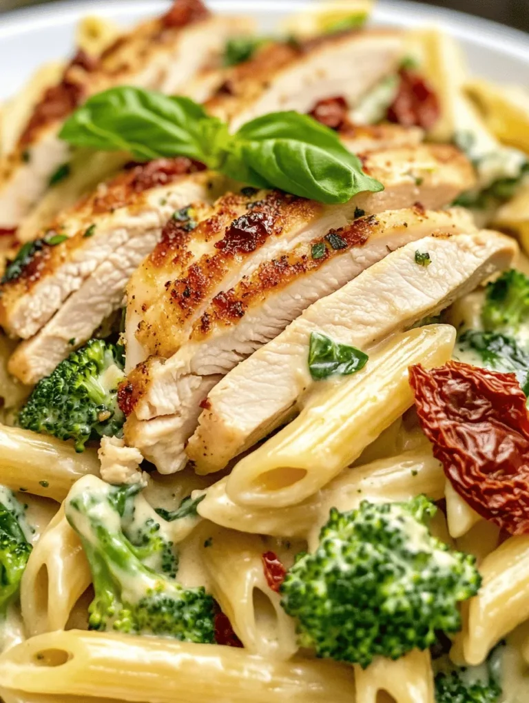 In the enchanting landscape of Italian cuisine, few dishes are as comforting and satisfying as a creamy pasta paired with succulent chicken. Tuscan Chicken with Creamy Broccoli Alfredo Penne is a delightful culinary creation that captures the essence of Tuscany, combining rich flavors, vibrant colors, and a hearty texture that warms the soul. This dish is not only a feast for the eyes but also a treat for the palate, making it perfect for both cozy weeknight dinners and festive gatherings alike.