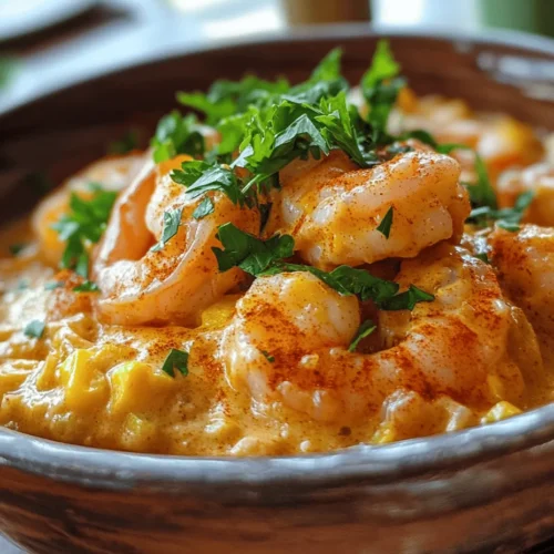 Shrimp & Creamed Corn Delight is a dish that perfectly embodies the essence of comfort food while delivering a burst of flavor that tantalizes the palate. Combining succulent shrimp with the natural sweetness of corn, this recipe showcases the harmonious blend of sea and earth. The dish is not only a feast for the taste buds but also a visual treat, with its vibrant colors and creamy texture that invite you to dig in.