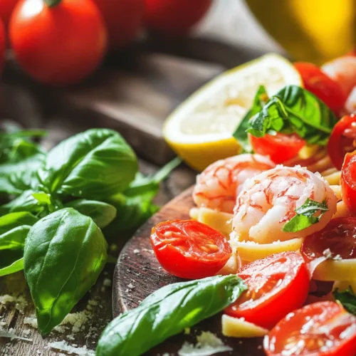 If you're on the hunt for a vibrant and flavorful meal that bursts with nutrition, look no further than Tomato Spinach Shrimp Pasta. This dish is not only visually appealing with its bright colors but also offers a delightful combination of tastes and textures that make it a family favorite. The succulent shrimp, tender spinach, and juicy cherry tomatoes harmonize beautifully with the pasta, creating a dish that is both satisfying and healthy.
