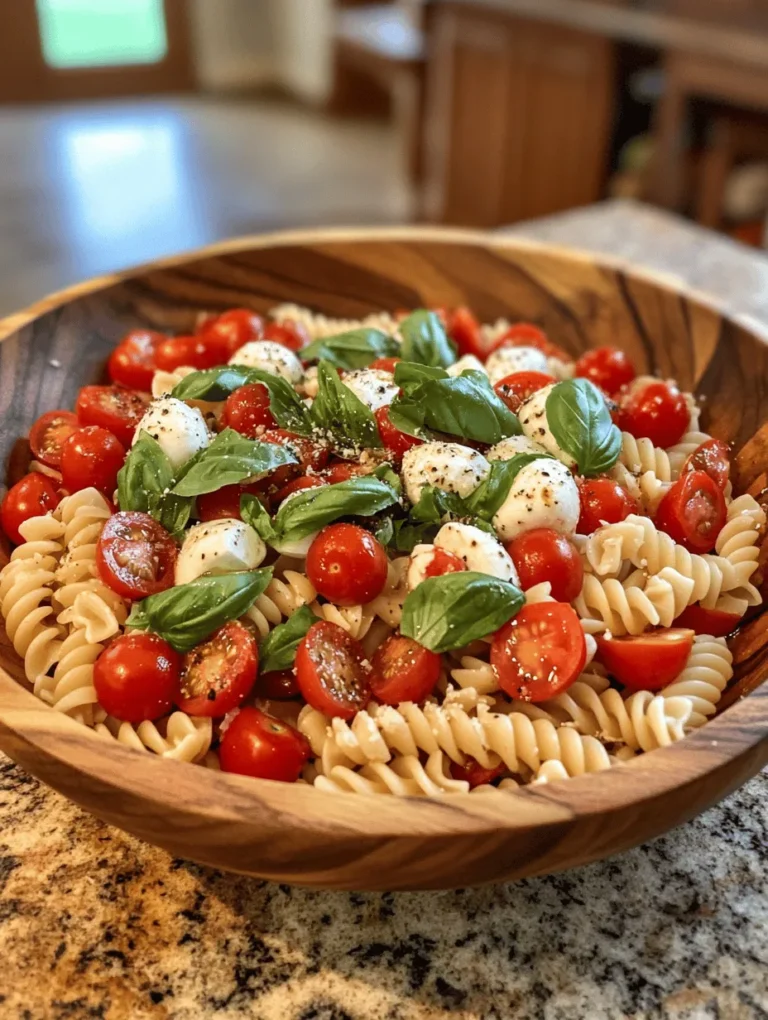 Pasta salads have become a staple in contemporary cuisine, known for their versatility, ease of preparation, and ability to please a crowd. Whether served as a side dish at a summer barbecue or as a light main course, pasta salads offer a delightful combination of flavors and textures that can be enjoyed on any occasion. Among the myriad of pasta salad options available, the Caprese Pasta Salad stands out for its fresh ingredients and vibrant flavors, drawing inspiration from the classic Italian Caprese salad.