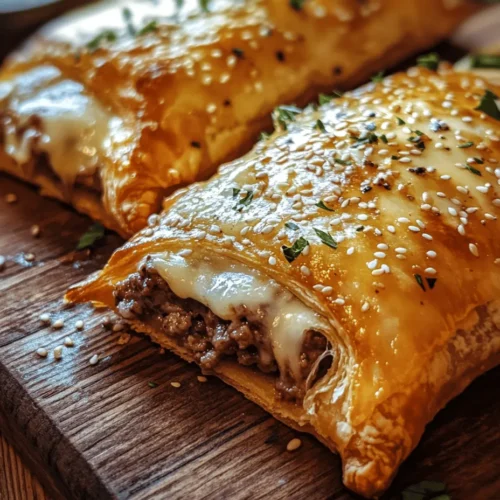 If you’re looking for a recipe that combines the heartiness of a classic cheeseburger with the convenience of a hand-held meal, the Cheesy Goodness Burger Pockets are your answer. These delightful pockets offer a unique twist on traditional burgers, making them an excellent choice for busy families, parties, or any casual gathering where finger foods shine. Imagine biting into a golden, flaky crust and discovering a warm filling of ground beef, melty cheeses, and zesty condiments – it’s a comforting experience that everyone will love.