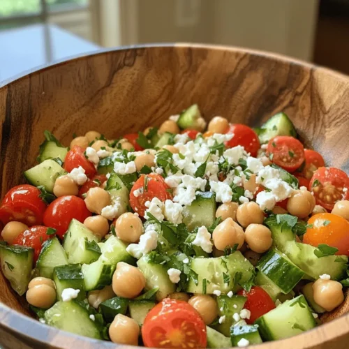 Fresh salads have become a staple in healthy eating, particularly as the warm seasons approach. They represent a vibrant and nutritious way to incorporate a variety of vegetables and proteins into our diets, making them not only delicious but also visually appealing. Among the many salad options available, the Zesty Chickpea Cucumber Salad stands out for its refreshing ingredients and robust flavors. This delightful combination is an excellent choice for summer picnics, potlucks, or as a light meal on a hot day.