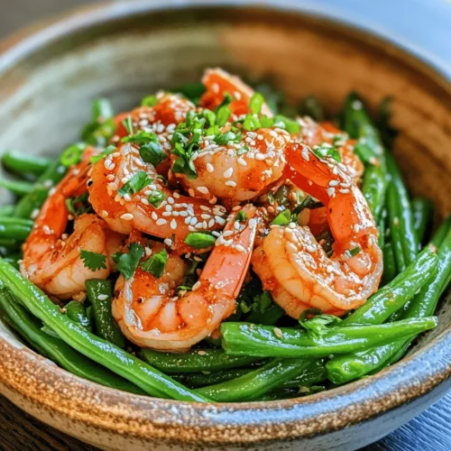 Discover a culinary delight that combines the succulent flavors of shrimp with the vibrant crunch of fresh green beans: Spicy Shrimp Delight with Crisp Green Beans. This dish is a perfect marriage of spice and freshness, guaranteed to tantalize your taste buds and impress your dinner guests. With a preparation time of just 15 minutes and a total cooking time of 30 minutes, it’s an ideal choice for busy weeknights or weekend gatherings. In this article, we will explore the recipe in detail, delve into its nutritional benefits, and uncover tips for perfecting this dish in your own kitchen.