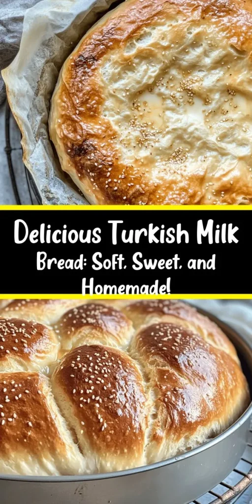Discover the delightful world of Turkish Milk Bread! This soft, rich bread, known as sütlü ekmek, is perfect for both novice bakers and seasoned chefs. With a golden-brown crust and fluffy texture, it's versatile enough to pair with sweet spreads, savory toppings, or even as a sandwich base. Explore its cultural significance and learn how to make this beloved staple at home with our easy-to-follow recipe. #TurkishMilkBread #Baking #ComfortFood #SütlüEkmek #BreadMaking #CulinaryJourney