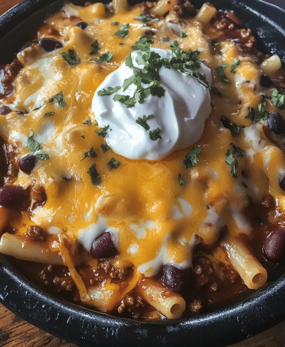 Chili Mac Extravaganza is a dish that beautifully combines the robust flavors of chili with the comforting texture of macaroni. This hearty meal is perfect for those chilly evenings when you want something warm and satisfying. With a delightful interplay of spices, meat, beans, and pasta, Chili Mac offers not only great taste but also a quick and easy solution for busy weeknights. Whether you’re cooking for a family gathering or hosting a casual get-together with friends, this dish is bound to impress and become a staple in your culinary repertoire.