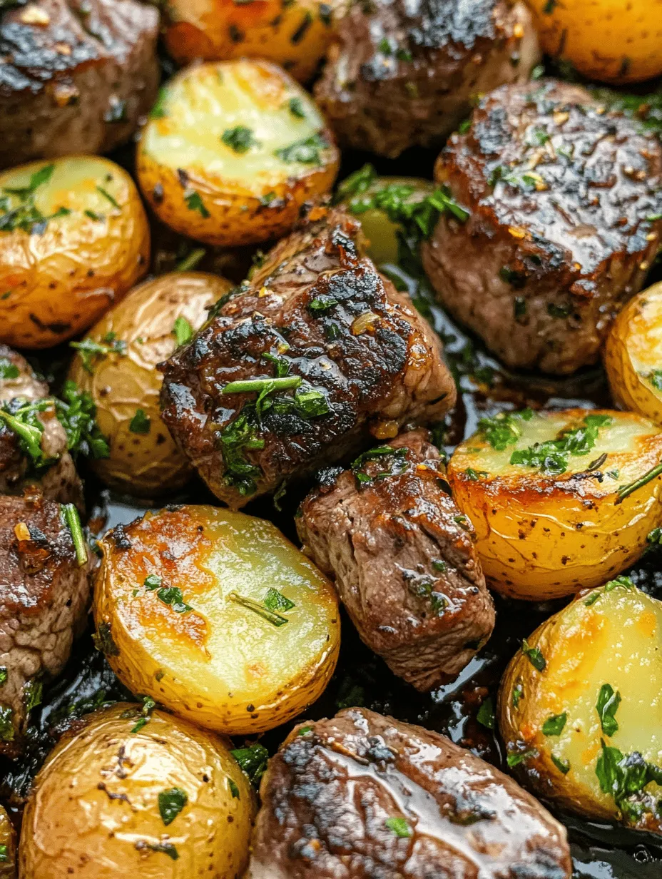 In the culinary world, few dishes hold the same level of appeal as sizzling garlic butter steak bites accompanied by crispy potatoes. This dish is a remarkable combination of juicy, tender steak pieces infused with rich garlic flavors, served alongside perfectly golden, crunchy potatoes. Not only does this meal deliver an indulgent experience, but it also manages to do so in a quick and efficient manner, making it an ideal choice for both weeknight dinners and special occasions. The harmony of flavors and textures in this recipe will have your taste buds dancing, while the simplicity of preparation ensures you don’t spend hours in the kitchen.