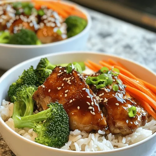 When it comes to weeknight dinners, finding a balance between flavor, nutrition, and ease of preparation can be a challenge. Enter Sticky Chicken Rice Bowls—a comforting, wholesome meal that checks all the boxes. This delectable dish features marinated chicken, fluffy jasmine rice, and a medley of vibrant vegetables, all coming together to create a harmonious blend of flavors and textures.