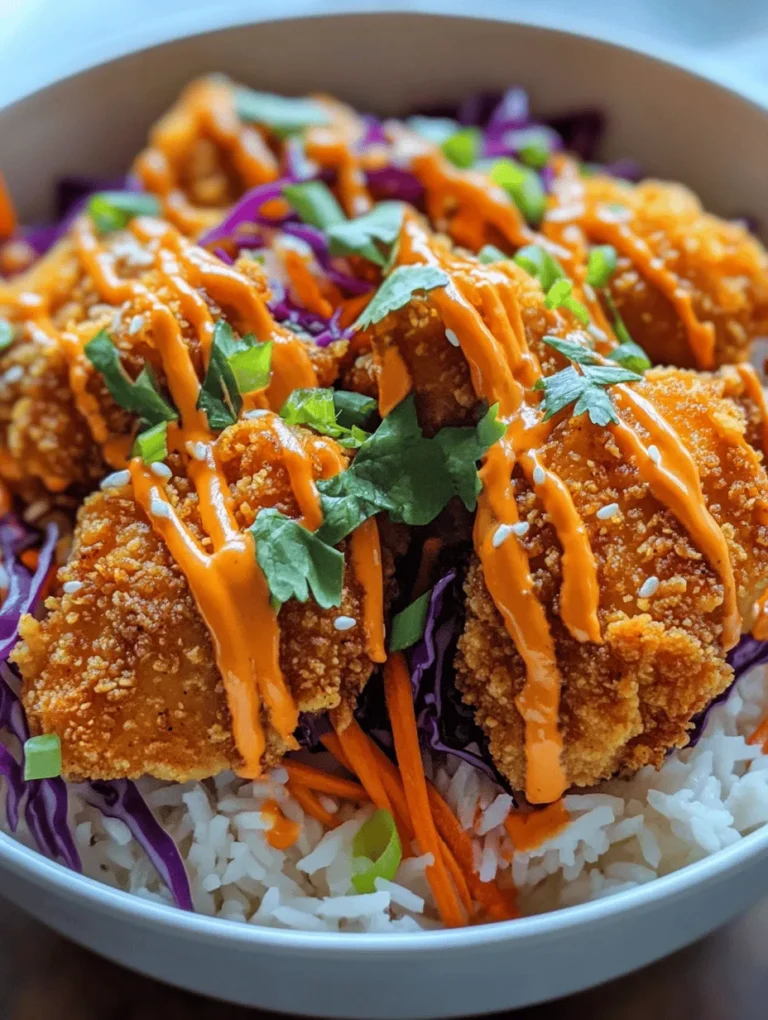 Creating mouthwatering Bang Bang Chicken Bowls requires a thoughtful selection of ingredients. Each component contributes not only to the flavor but also to the dish's overall nutritional profile. Let’s break down the key ingredients involved in this recipe: